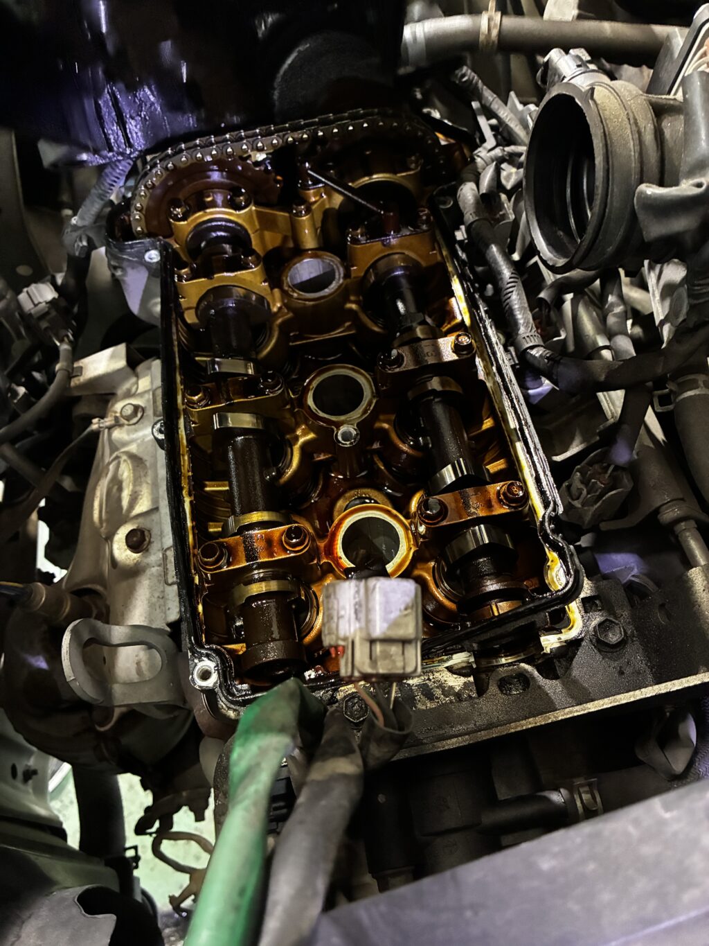 スズキ ラパン 車検整備・タペットカバーパッキン交換